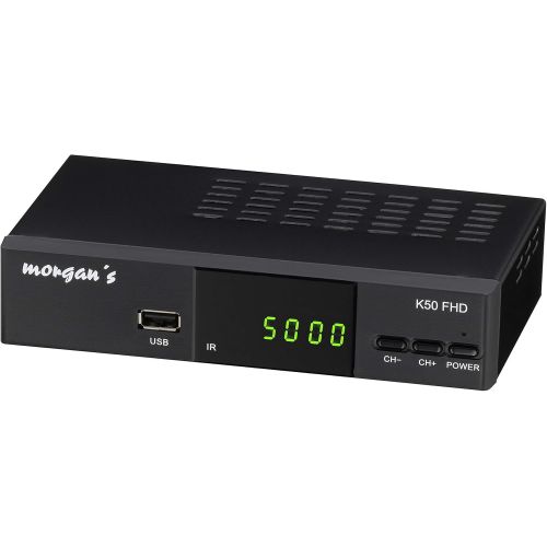  Morgan`s K50 FHD Digital Full HD Cable Receiver USB Recording Function & Timeshift, Analogue to Digital Switching (HDTV, DVB C / C2, HDMI, Scart, Media Player, USB, 1080p), [Auto