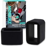 Morlike LIVING Morlike Silicone Belt Buckle Holder (Black, 2 Pack)