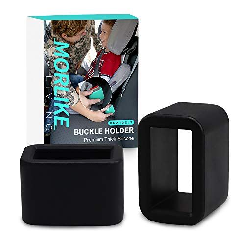  Morlike LIVING Morlike Silicone Belt Buckle Holder (Black, 2 Pack)