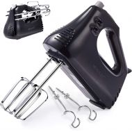 [아마존베스트]Hand Mixer, MOSAIC 3 Speed Electric Hand-held Mixer with Turbo, Cord & Attachments Storage Function 4 Accessories and Easy Eject for Whipping Mixing Cookies, Brownies, Cakes, Dough