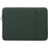 MOSISO Laptop Sleeve Bag Compatible with MacBook Air/Pro, 13-13.3 inch Notebook, Compatible with MacBook Pro 14 inch M3 M2 M1 Chip Pro Max 2024-2021, Polyester Vertical Case with Pocket,Midnight Green