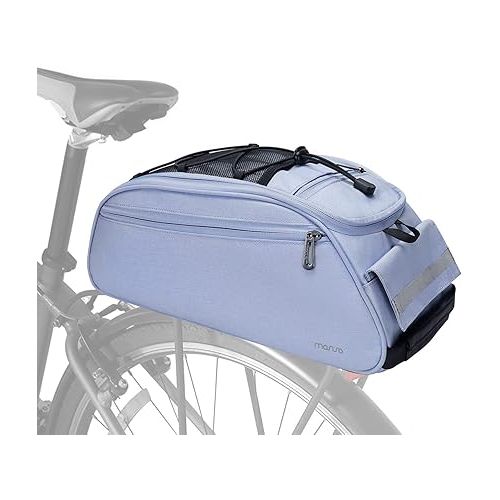  MOSISO Bike Rack Bag, Waterproof Bicycle Trunk Pannier Rear Seat Bag Cycling Bike Carrier Backseat Storage Luggage Saddle Shoulder Bag