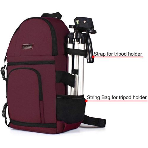  MOSISO Camera Sling Bag, DSLR/SLR/Mirrorless Camera Case Shockproof Photography Camera Backpack with Tripod Holder & Removable Modular Inserts Compatible with Canon/Nikon/Sony/Fuji