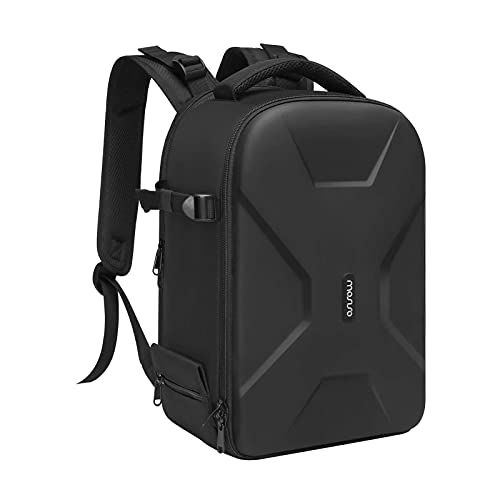  MOSISO Camera Backpack, DSLR/SLR/Mirrorless Insert Protection Photography Camera Bag Full Open Waterproof Hardshell Case with Tripod Holder&Laptop Compartment Compatible with Canon