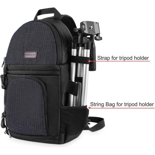  MOSISO Camera Sling Bag, DSLR/SLR/Mirrorless Camera Case Shockproof Photography Camera Backpack with Tripod Holder & Removable Modular Inserts Compatible with Canon/Nikon/Sony/Fuji