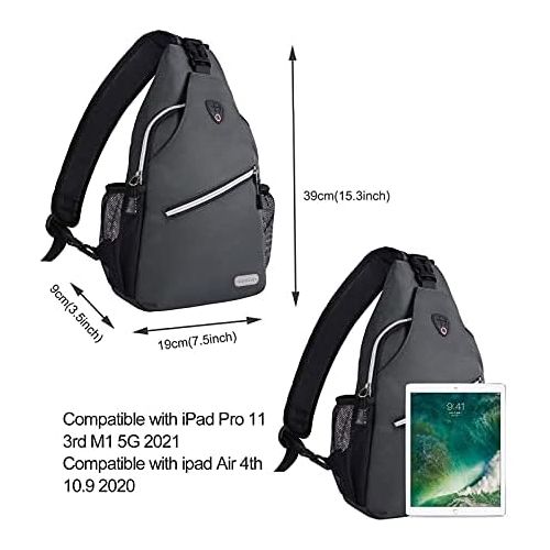  MOSISO Sling Backpack, Multipurpose Crossbody Shoulder Bag Travel Hiking Daypack