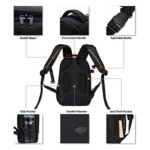  MOSISO Camera Backpack, DSLR/SLR/Mirrorless Photography Camera Case Buffer Padded Shockproof Camera Bag with Customized Modular Inserts&Tripod Holder Compatible with Canon,Nikon,So