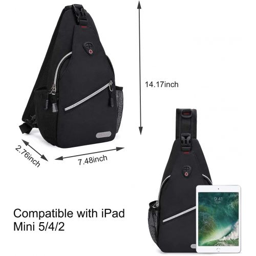  MOSISO Mini Sling Backpack,Small Hiking Daypack Travel Outdoor Casual Sports Bag