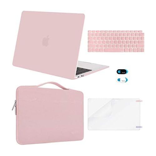  [아마존베스트]MOSISO MacBook Air 13 inch Case 2020 2019 2018 Release A2337 M1 A2179 A1932,Plastic Hard Case&Bag&Keyboard Skin&Webcam Cover&Screen Protector Compatible with MacBook Air 13 inch Re