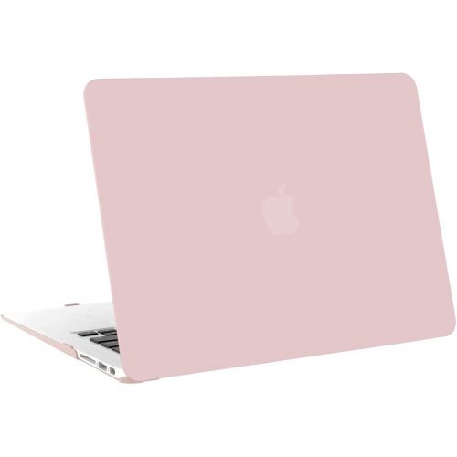  [아마존베스트]MOSISO Plastic Hard Shell Case & Keyboard Cover & Screen Protector Only Compatible with MacBook Air 13 inch (Models: A1369 & A1466, Older Version 2010-2017 Release), Rose Quartz