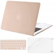 [아마존베스트]MOSISO Plastic Hard Shell Case & Keyboard Cover & Screen Protector Only Compatible with MacBook Air 13 inch (Models: A1369 & A1466, Older Version 2010-2017 Release), Camel