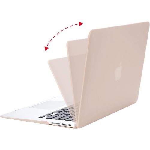  [아마존베스트]MOSISO Plastic Hard Shell Case & Keyboard Cover & Screen Protector Only Compatible with MacBook Air 13 inch (Models: A1369 & A1466, Older Version 2010-2017 Release), Camel