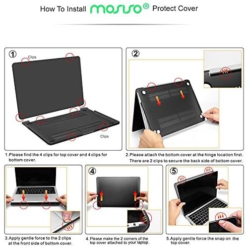  [아마존베스트]MOSISO Compatible with MacBook Pro 13 inch Case 2016-2020 Release A2338 M1 A2289 A2251 A2159 A1989 A1706 A1708, Plastic Hard Shell Case&Bag&Keyboard Skin&Webcam Cover&Screen Protec