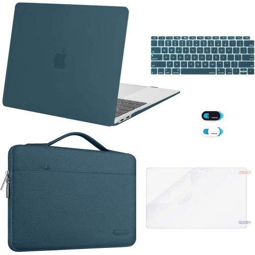  [아마존베스트]MOSISO MacBook Air 13 inch Case 2020 2019 2018 Release A2337 M1 A2179 A1932,Plastic Hard Case&Bag&Keyboard Skin&Webcam Cover&Screen Protector Compatible with MacBook Air 13 inch Re