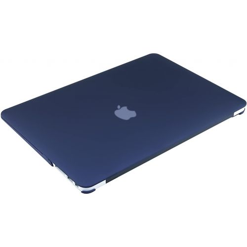  [아마존베스트]MOSISO Plastic Hard Shell Case & Keyboard Cover & Screen Protector Only Compatible with MacBook Air 13 inch (Models: A1369 & A1466, Older Version 2010-2017 Release), Navy Blue