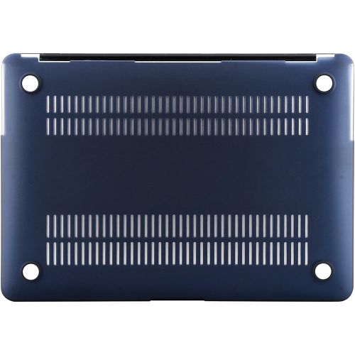  [아마존베스트]MOSISO Plastic Hard Shell Case & Keyboard Cover & Screen Protector Only Compatible with MacBook Air 13 inch (Models: A1369 & A1466, Older Version 2010-2017 Release), Navy Blue