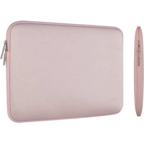  [아마존베스트]MOSISO Laptop Sleeve Compatible with 13-13.3 inch MacBook Pro, MacBook Air, Notebook Computer, Water Repellent Neoprene Bag with Small Case, Baby Pink