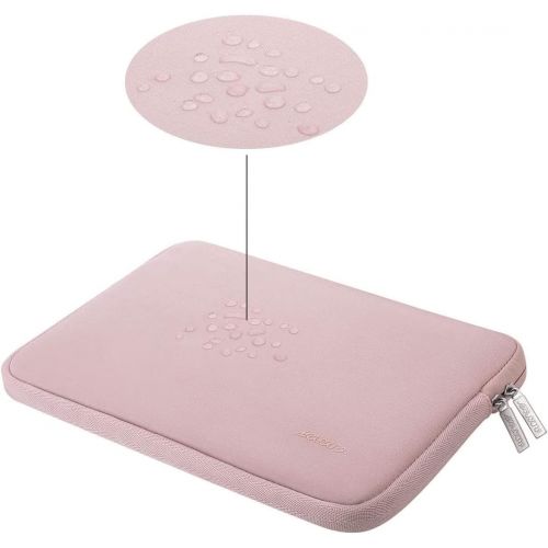  [아마존베스트]MOSISO Laptop Sleeve Compatible with 13-13.3 inch MacBook Pro, MacBook Air, Notebook Computer, Water Repellent Neoprene Bag with Small Case, Baby Pink