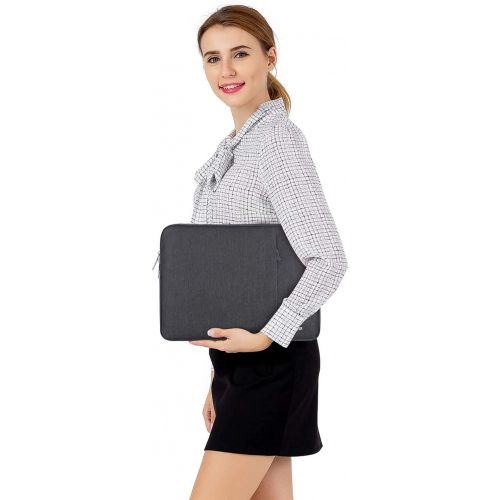  [아마존베스트]MOSISO Laptop Sleeve Bag Compatible with 13-13.3 inch MacBook Pro, MacBook Air, Notebook Computer, Water Repellent Polyester Vertical Protective Case with Pocket, Space Gray