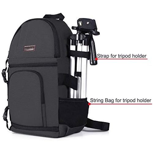  MOSISO Camera Sling Bag, DSLR/SLR/Mirrorless Camera Case Shockproof Photography Camera Backpack with Tripod Holder & Removable Modular Inserts Compatible with Canon/Nikon/Sony/Fuji