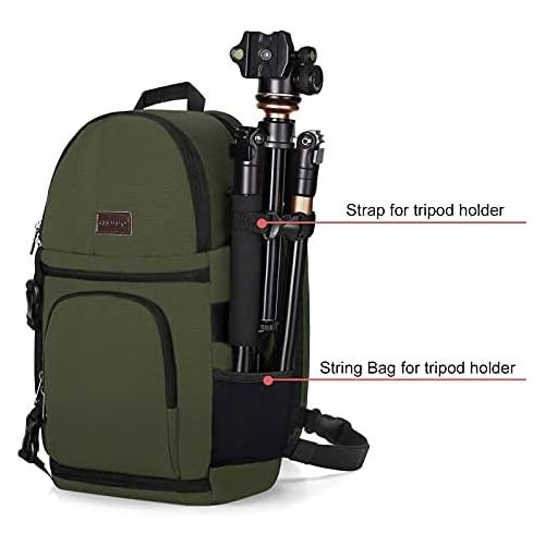  MOSISO Camera Sling Bag, DSLR/SLR/Mirrorless Camera Case Shockproof Photography Camera Backpack with Tripod Holder & Removable Modular Inserts Compatible with Canon/Nikon/Sony/Fuji