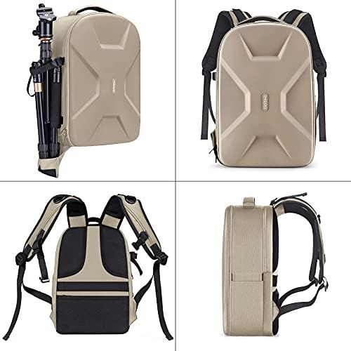  MOSISO Camera Backpack, DSLR/SLR/Mirrorless Photography Camera Bag 15-16 inch Waterproof Hardshell Case with Tripod Holder&Laptop Compartment Compatible with Canon/Nikon/Sony, Came