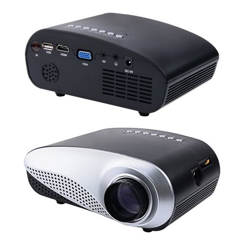  MOSTOP Mini LED Projector, Portable Multimedia LED Projector For Home TheateriPhoneAndriodiPadLaptop And Computer (Black)