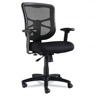 MOT Alera Elusion Series Mesh Mid-Back Swivel/Tilt Chair, Black