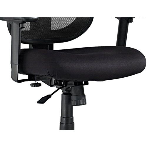  MOT Alera Elusion Series Mesh Mid-Back Swivel/Tilt Chair, Black