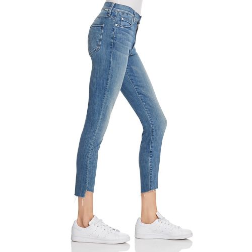  MOTHER Stunner Step Ankle Fray Jeans in Good Girls Do