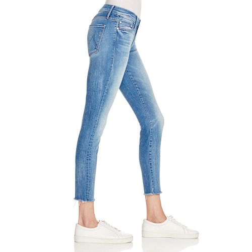  MOTHER The Looker Ankle Fray Jeans in Birds of Paradise