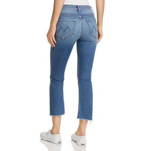  MOTHER Insider Crop Step-Hem Fray Jeans in One Smart - 100% Exclusive