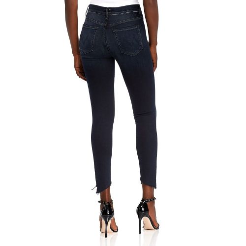  MOTHER Stunner Frayed Step-Hem Skinny Jeans in Last Call