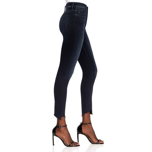  MOTHER Stunner Frayed Step-Hem Skinny Jeans in Last Call