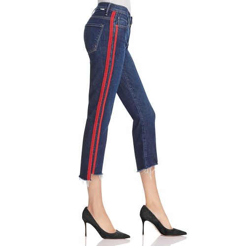  MOTHER Insider Step Crop Fray Jeans in Speed Racer