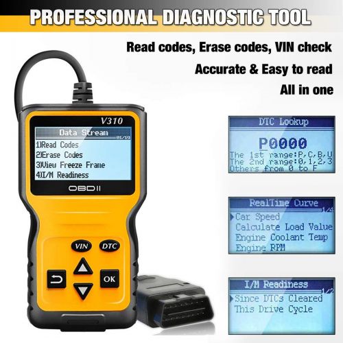  MOTOPOWER MP69033 OBD2 Scanner Universal Car Engine Fault Code Reader, CAN Diagnostic Scan Tool for All OBD II Protocol Cars Since 1996