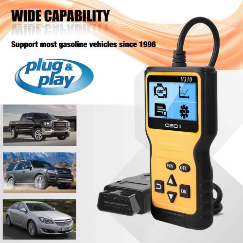  MOTOPOWER MP69033 OBD2 Scanner Universal Car Engine Fault Code Reader, CAN Diagnostic Scan Tool for All OBD II Protocol Cars Since 1996