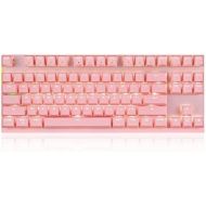 [아마존베스트]MOTOSPEED 2.4GHz Wireless/Wired Mechanical Keyboard 87Keys Led Backlit Blue Switches Type-C Gaming Keyboard for Gaming and Typing,Compatible for Mac/PC/Laptop