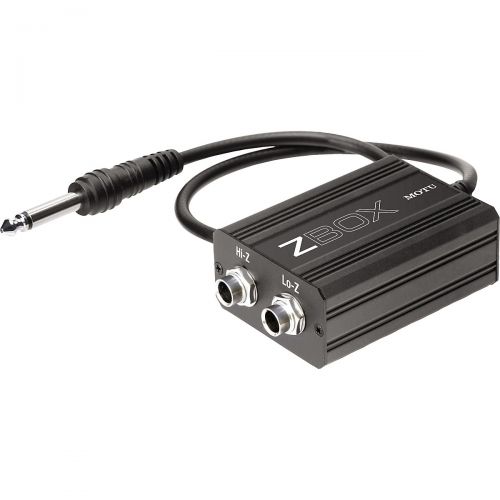  MOTU},description:The MOTU ZBox matches the output impedance (Z) of your guitar to the impedance of a non-amp input, such as the micinstrument preamp inputs on your audio interfac