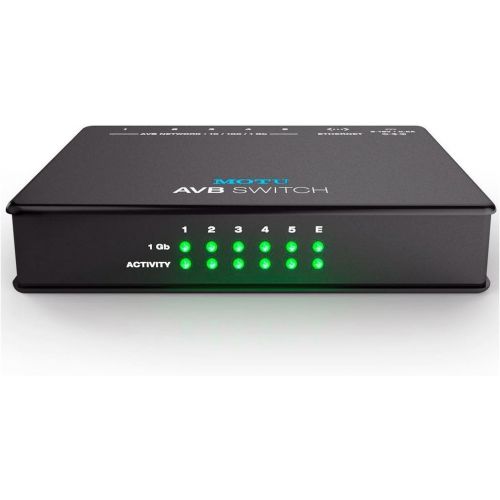  MOTU AVB Switch | Five Port Audio Video Bridging Ethernet Switch