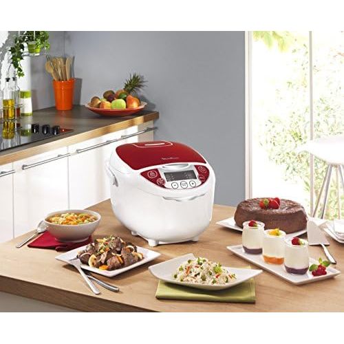  [아마존베스트]Moulinex MK70511112in 1Multi Cooker, Red, 5L