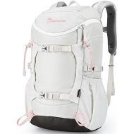 MOUNTAINTOP Small Hiking Backpack 28L Travel Daypack Lightweight for Women for Outdoor Camping, 20.5×12.2×6.3 IN，Ivory