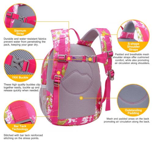  MOUNTAINTOP Mountaintop Toddler Kids Backpack for Kindergarten with Chest Strap