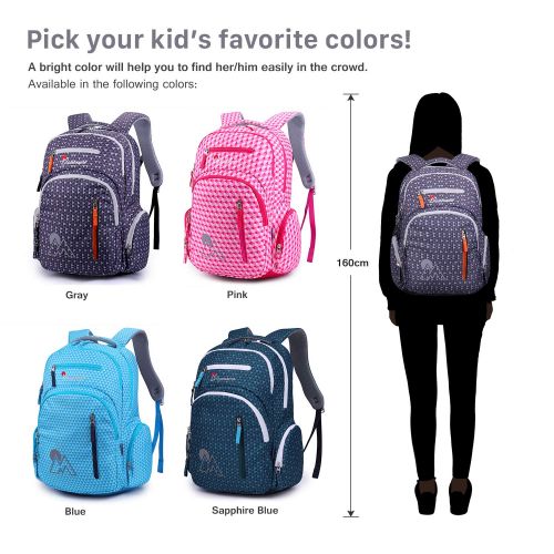  MOUNTAINTOP Mountaintop Kids School Backpacks Elementary School Bags Bookbag for Boys Girls with Chest Strap