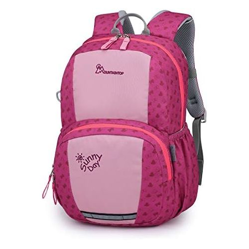  Mountaintop Kids Backpack/Toddler Backpack/Pre-School Kindergarten Toddler Bag (Rose Red)