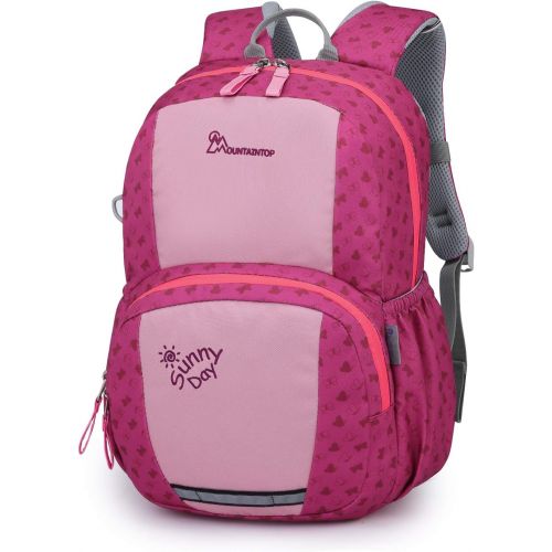  Mountaintop Kids Backpack/Toddler Backpack/Pre-School Kindergarten Toddler Bag (Rose Red)