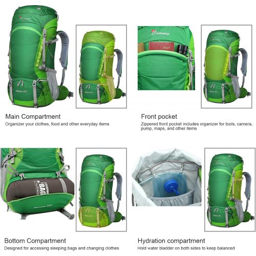  [아마존핫딜][아마존 핫딜] MOUNTAINTOP 55L/80L Hiking Backpack with Rain Cover