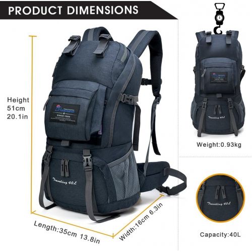  [아마존베스트]MOUNTAINTOP 40L Hiking Backpack for Outdoor Camping