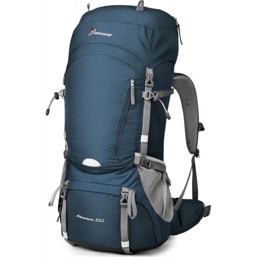  MOUNTAINTOP 55L/65L Internal Frame Backpack Hiking Backpack with Rain Cover