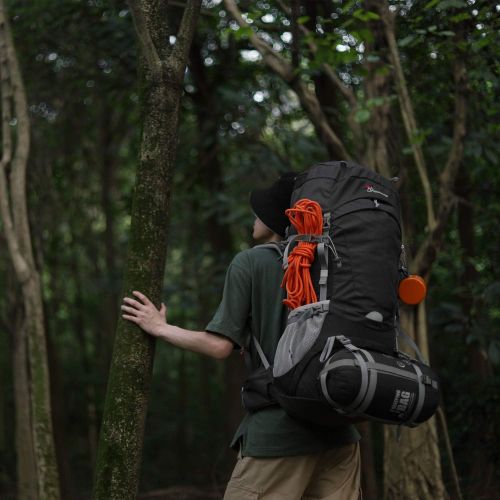  MOUNTAINTOP 65L/55L Internal Frame Hiking Backpack for Men Women with Rain Cover